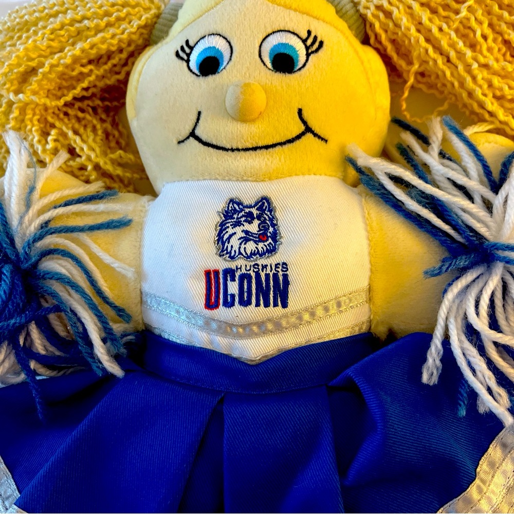 UCONN cheerleader, plush by team beans